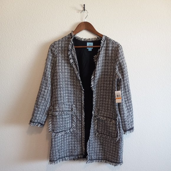 CeCe NWT Women's Tweed Jacket - Picture 1 of 5